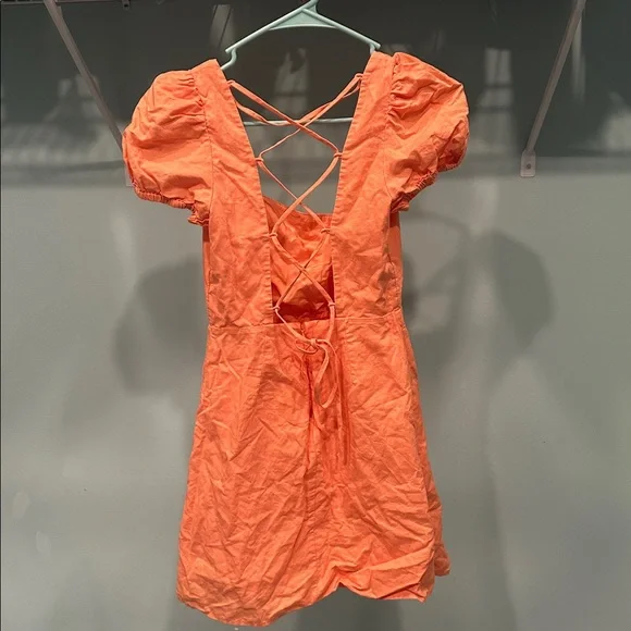 Aritzia Sunday Best orange mini dress - Picture 4 of 5